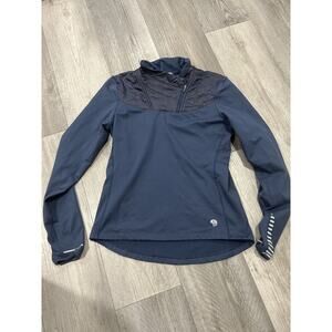 Mountain Hardwear Womens 1/4 Zip Pullover Sweater Blue -XS